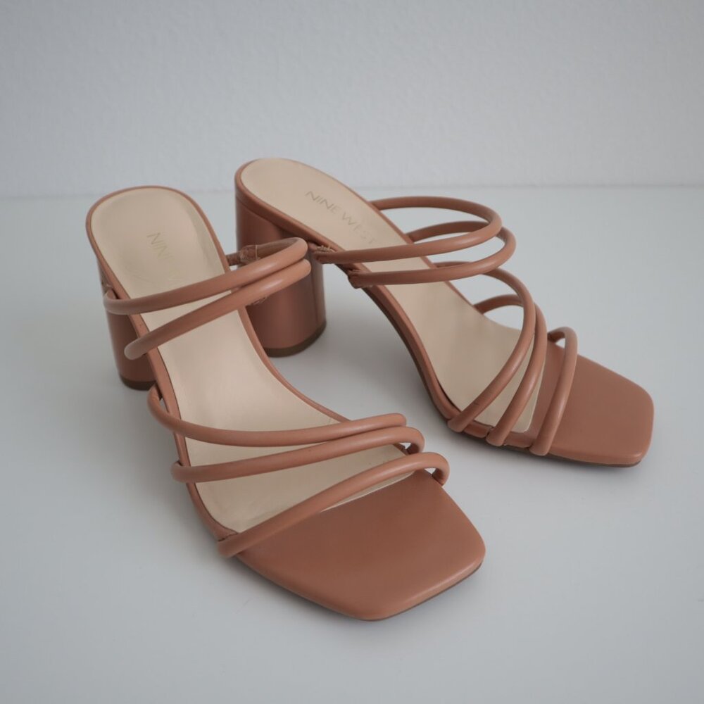 Nine West Glowy Block Heel Strappy Sandal | 7